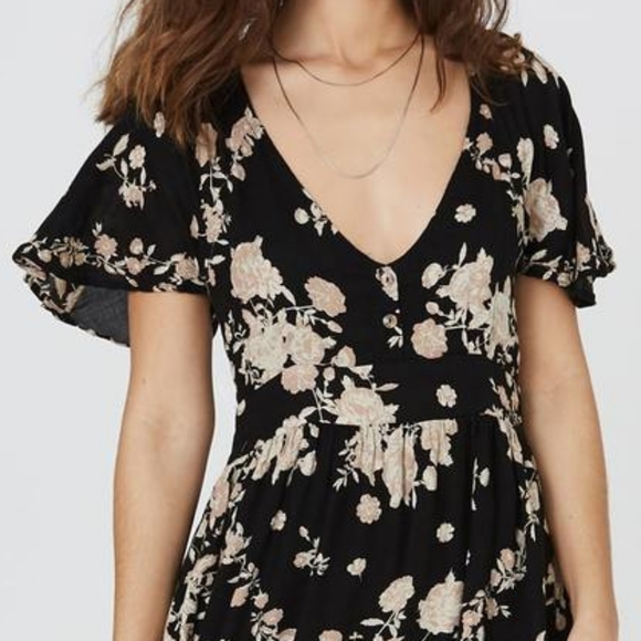 Jen's Pirate Booty Goya midi dress obsidian Spanish Rose black lace down XS gown - Picture 5 of 16